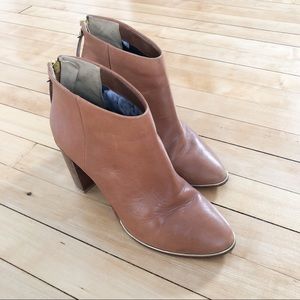 Ted Baker London Cognac leather ankle booties